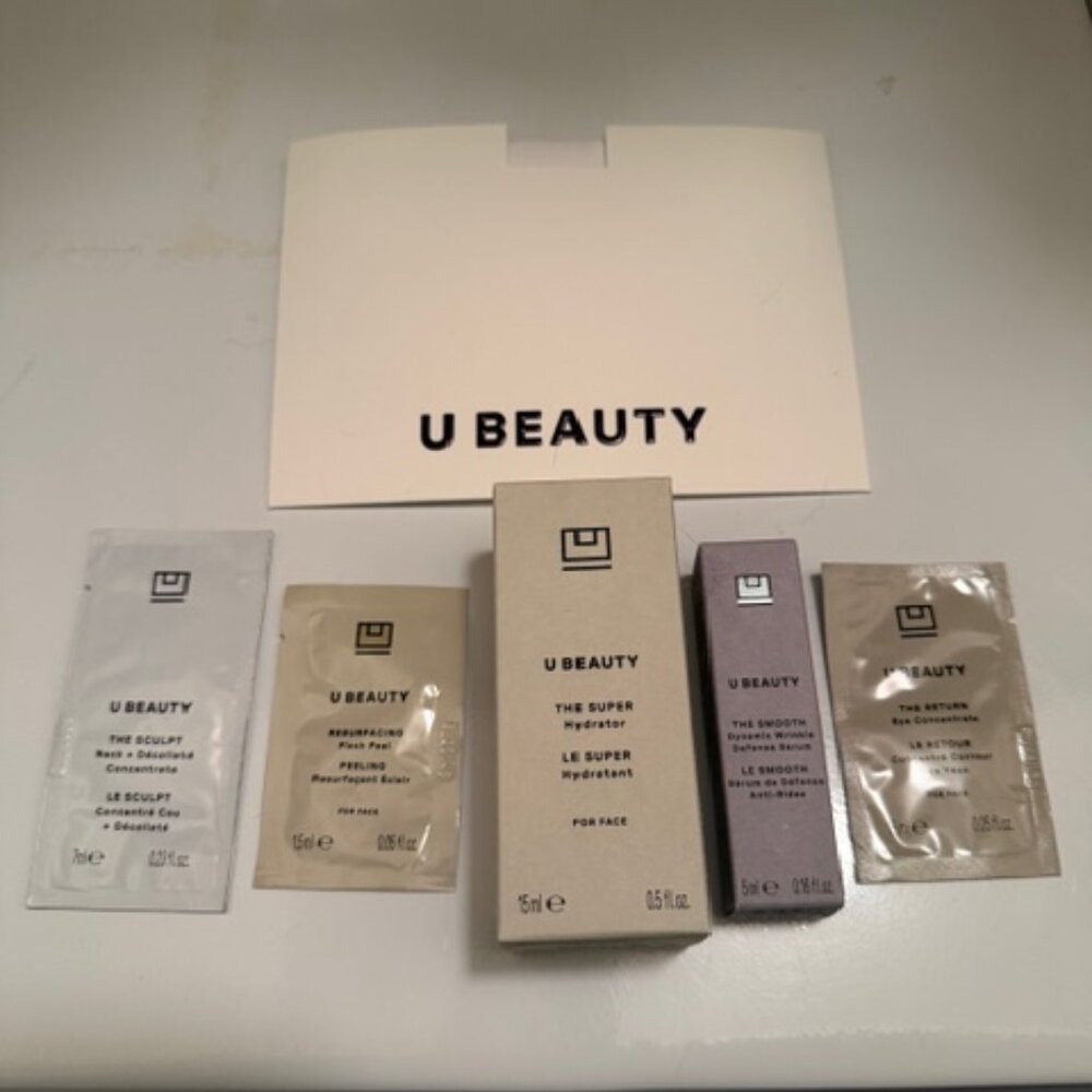 NIB U Beauty The SUPER Hydrator, full-size, plus four deluxe U Beauty samples